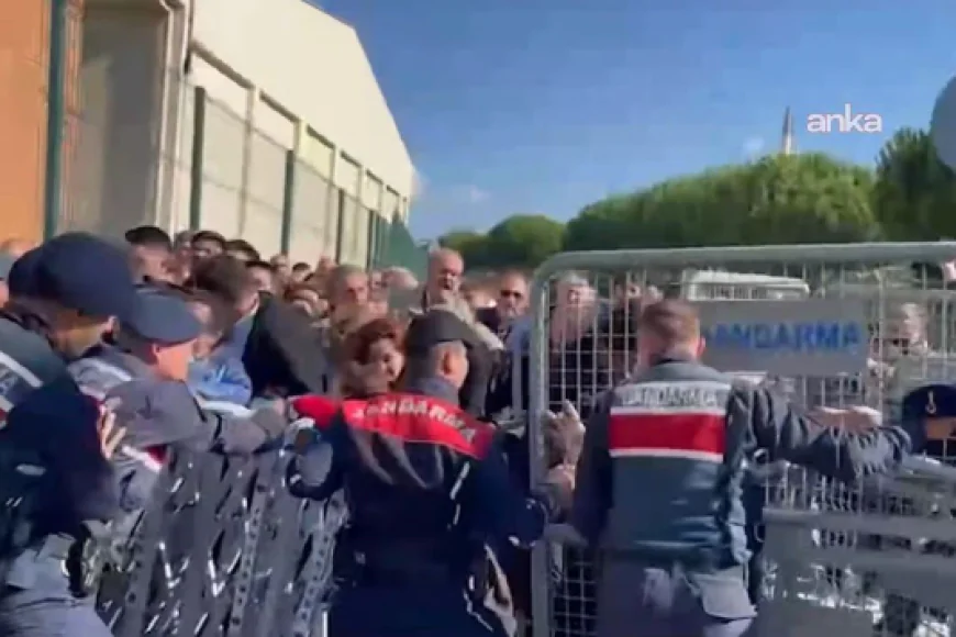 Duruşma öncesi gerilim: İmamoğlu’nun çevresinde kalabalık ve jandarma çatıştı